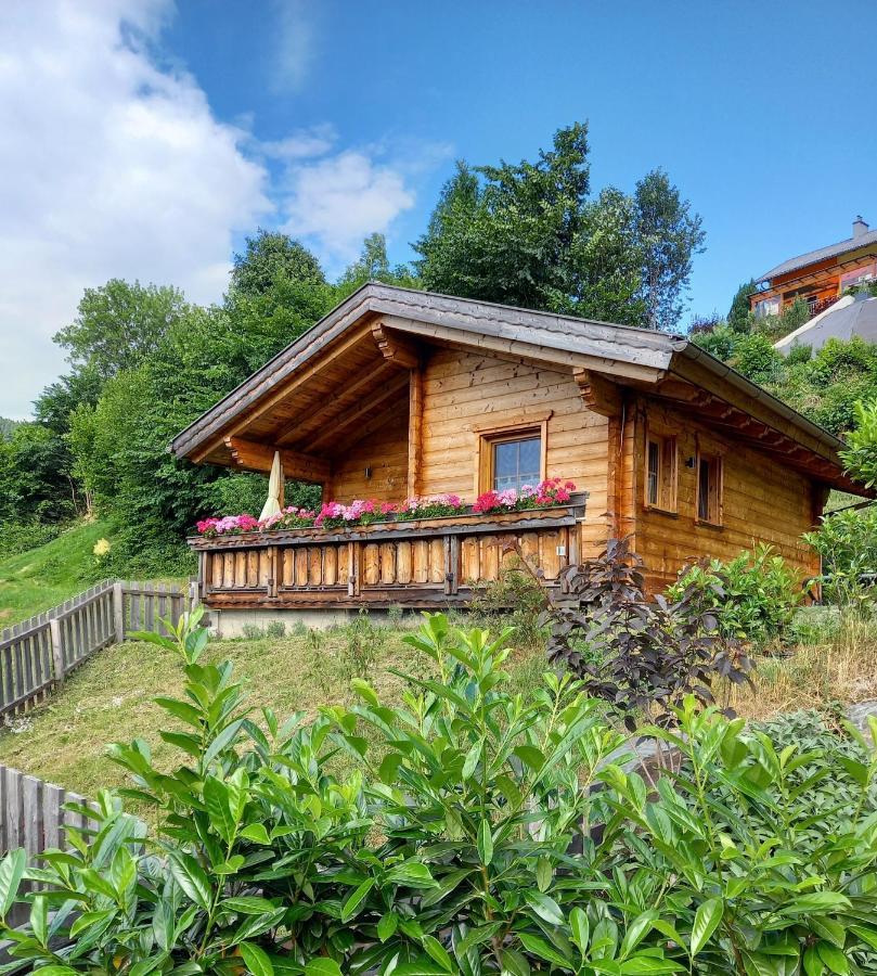 Das Paradieschen Edlitz - Stilvolles Blockhaus Mit Kamin Extérieur photo