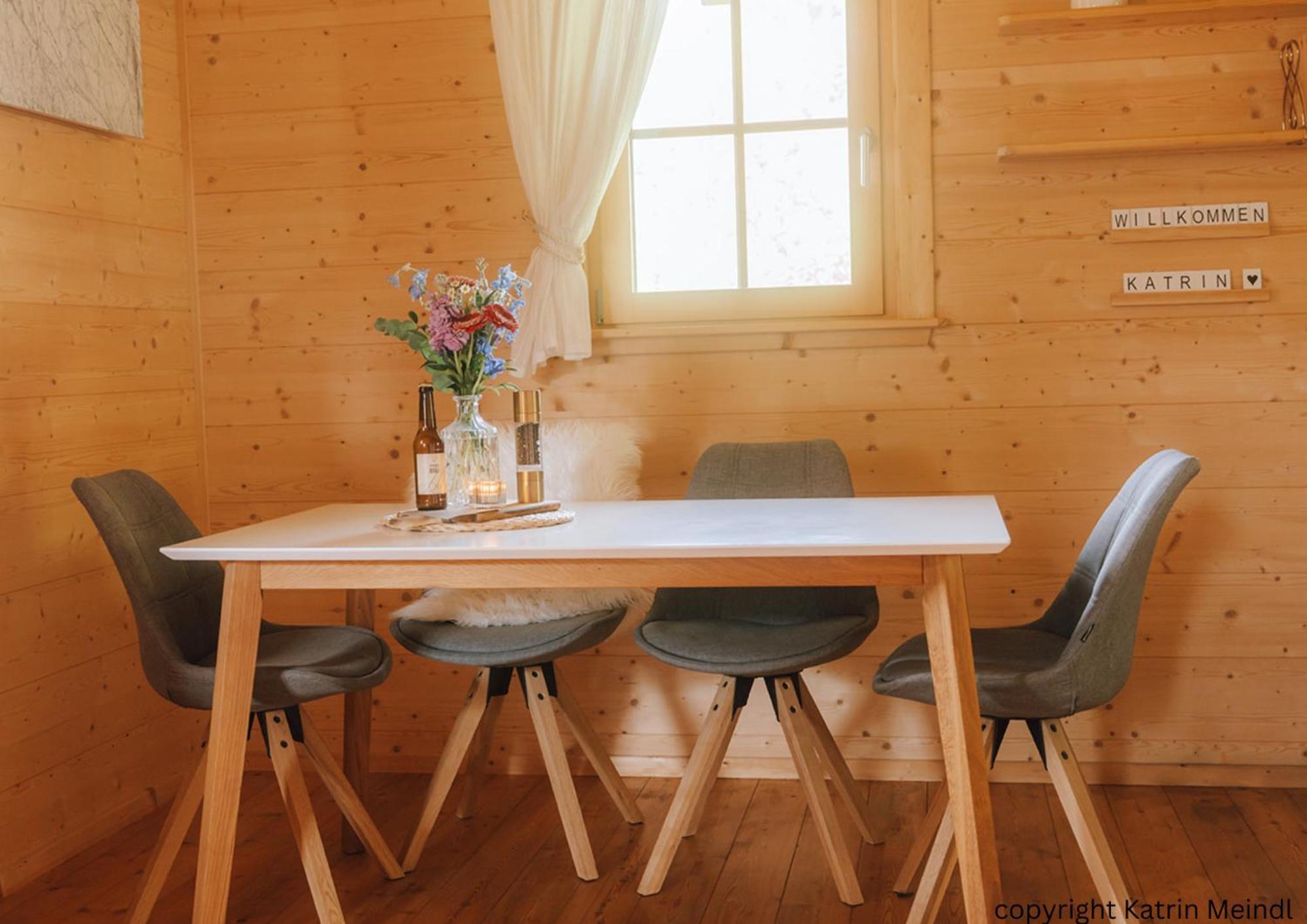 Das Paradieschen Edlitz - Stilvolles Blockhaus Mit Kamin Extérieur photo